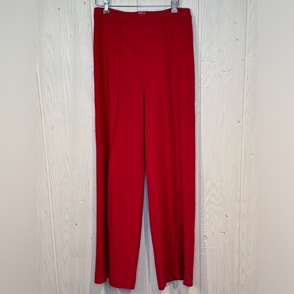 Lulus Pants - Lulus High Waisted Wide Leg Red Pants, Size M